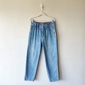 Pilcro and the Letterpress Ultra High Waisted Pleated Jeans Trousers Size 27